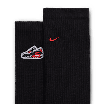 Chaussettes mi-mollet épaisses Nike Air Max 90 Everyday Plus (1 paire)