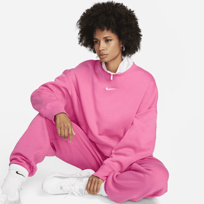 nike trend fleece oversized crew sweatshirt