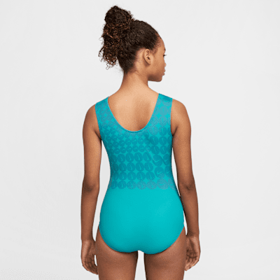 Leotardo de rendimiento con estampado de Swoosh Nike Gymnastics