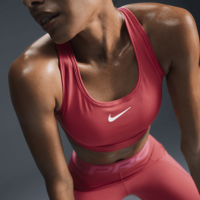 Sutiã de desporto almofadado Nike Swoosh Medium Support para mulher