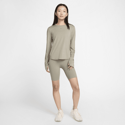 Nike One Classic Dri-FIT damestop met lange mouwen