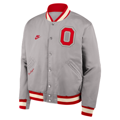 Ohio State Legacy Men's Nike College Full-Snap Bomber Jacket