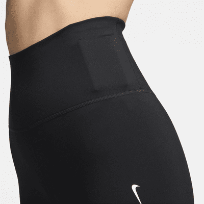 Nike One sykkelshorts med høyt liv til dame (18 cm)