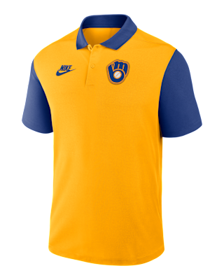 Мужские  Milwaukee Brewers Cooperstown Victory Nike Dri-FIT MLB Polo