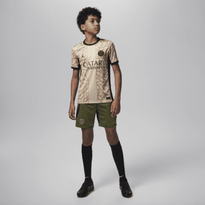 Paris Saint-Germain 2023/24 Stadium Fourth Jordan Dri-FIT-Replica-Fußballtrikot für ältere Kinder