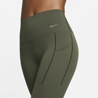 Leggings de 7/8 de tiro alto y sujeción media con bolsillos para mujer Nike Universa