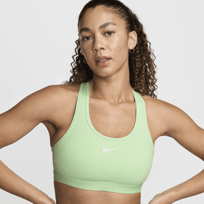 Bra deportivo con almohadillas para mujer Nike Swoosh Medium Support