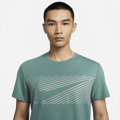 เสื้อวิ่งแขนสั้นผู้ชาย Dri-FIT UV Nike Miler Flash