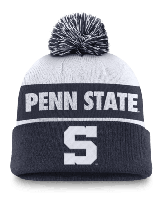 Мужские  Penn State Nittany Lions Primetime Peak Nike College Cuffed Pom Beanie