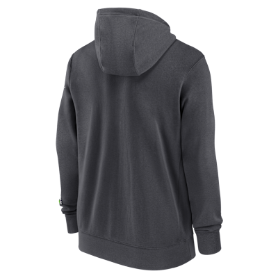 Seattle Seahawks Playbook Page Club Men's Nike NFL Full-Zip Hoodie