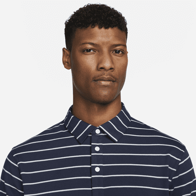 nike dri-fit player men's striped golf polo