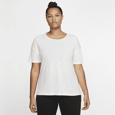 nike yoga short sleeve top