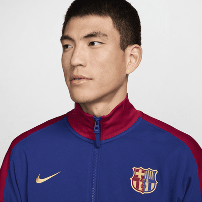 Chamarra Anthem de fútbol Nike Dri-FIT para hombre FC Barcelona Academy Pro Home