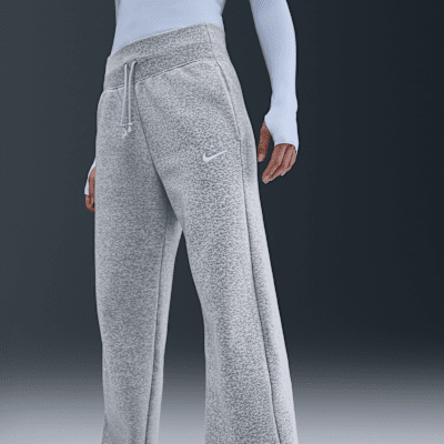 Nike Sportswear Phoenix Fleece Yüksek Belli Geniş Paçalı Kadın Eşofman Altı