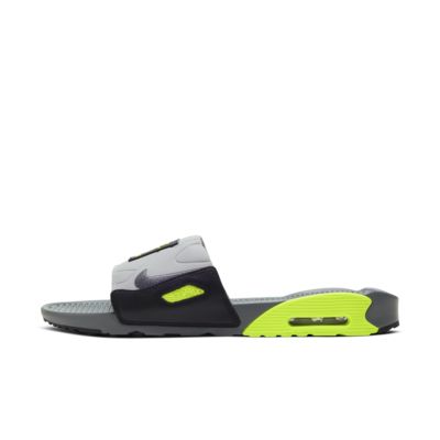 green nike sliders