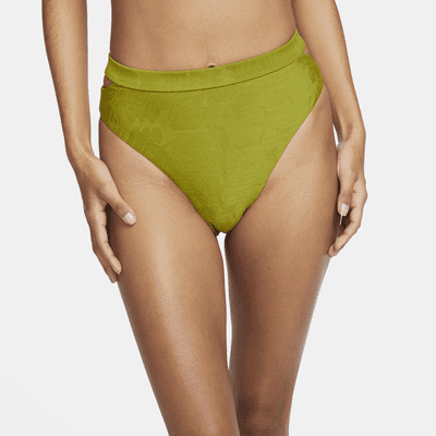 Nike Swim Women's Cut-Out High-Waisted Bikini Bottoms