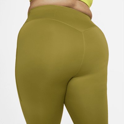 Leggings con bolsillos de 7/8 de tiro alto de sujeción firme para mujer (talla grande) Nike Go