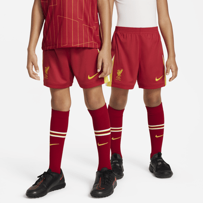 Liverpool FC 2024/25 Stadium Home Nike Football Replica-sæt i tre dele til mindre børn