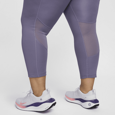 Nike Fast Korte hardlooplegging met halfhoge taille voor dames (Plus Size)