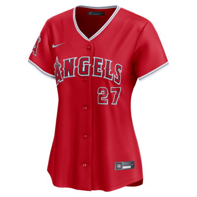 Jersey Nike Dri-FIT ADV de la MLB Limited para mujer Mike Trout Los Angeles Angels