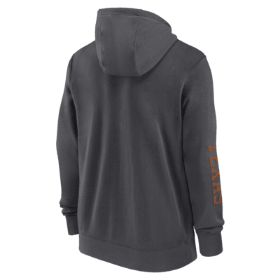 Texas Longhorns Sideline Team Issue Men's Nike College Full-Zip Hoodie