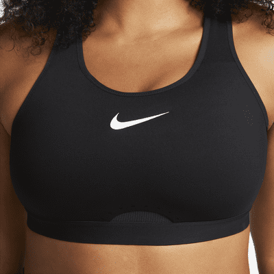 Nike Swoosh Women's High-Support Non-Padded Adjustable Sports Bra. Nike LU