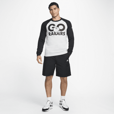 Nike Historic Raglan (NFL Raiders) Men's Sweatshirt. Nike FI