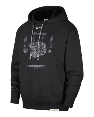 Мужское худи Brooklyn Nets Standard Issue Nike Dri-FIT NBA Hoodie