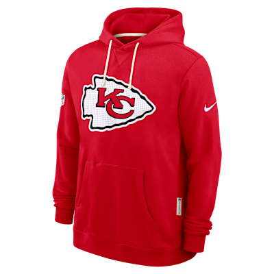 Kansas City Chiefs Initial Home Sideline Men's Nike Dri-FIT NFL Pullover Hoodie