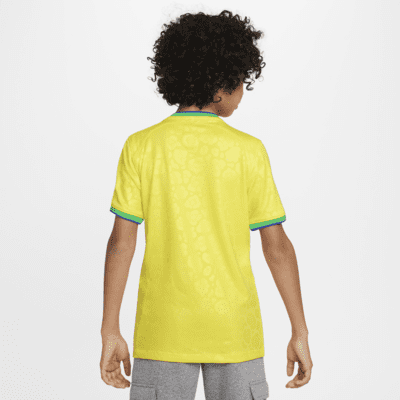 Brazil 2022/23 Stadium Home Older Kids' Nike Dri-FIT Football Shirt