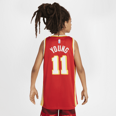 Atlanta Hawks 2023/24 Icon Edition Nike Swingman NBA-jersey voor kids