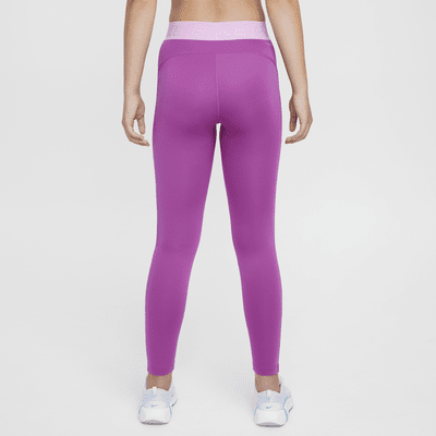 Leggings Therma-FIT de tiro medio para niña Nike Pro