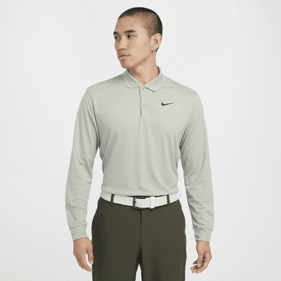 เสื้อโปโลกอล์ฟแขนยาวผู้ชาย Nike Dri-FIT Victory