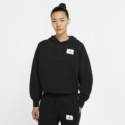 Sweat à capuche en tissu Fleece Jordan Flight pour Femme Sweat à capuche en tissu Fleece Jordan Flight pour Femme