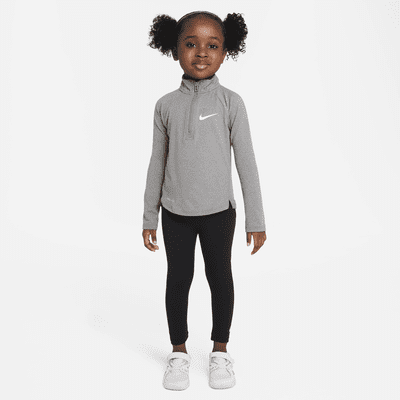 Buy Nike Black Little Kids Long Sleeved Top and Dri-FIT Leggings