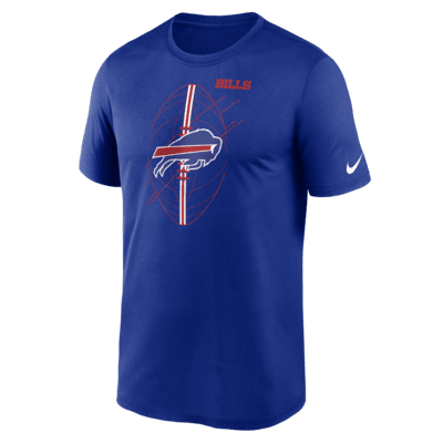 Men's Nike Royal Buffalo Bills Horizontal Lockup Legend Performance T-Shirt