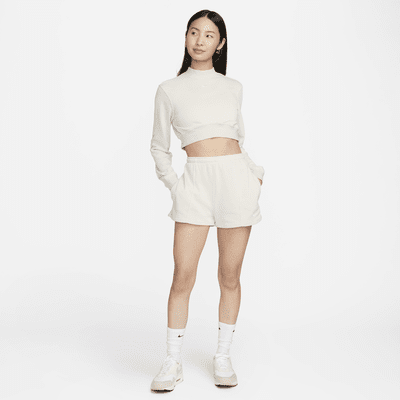 Nike Sportswear Chill Terry Women's Crew-Neck Cropped French Terry Top