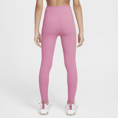 Nike One Big Kids' (Girls') Dri-FIT High-Waisted Leggings