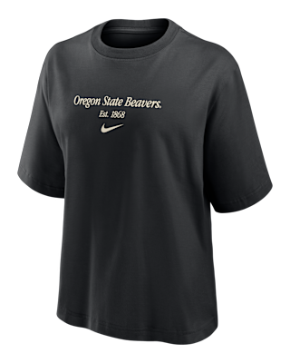 Женская футболка Oregon State Authentics Nike College Boxy