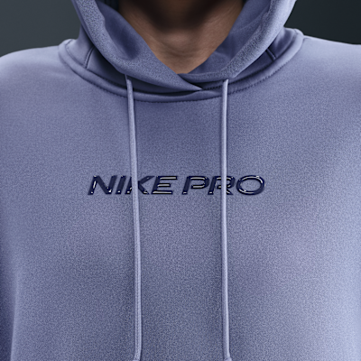 Nike Pro Therma-FIT-hættetrøje i fleece til kvinder