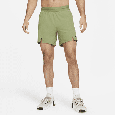 olive green nike running shorts