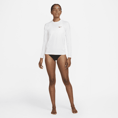 Camiseta Hydroguard de natación de manga larga para mujer Nike Essential