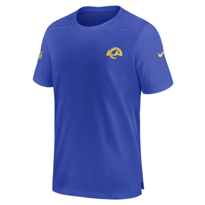 Nike Men's Dri-Fit Sideline Team (NFL Los Angeles Rams) T-Shirt in Blue, Size: Small | 00LS4NP95-076