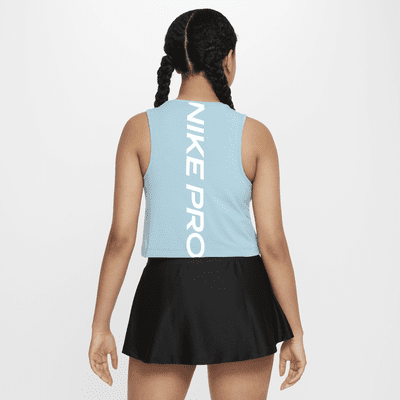 Koszulka treningowa bez rękawów dla dziewcząt Dri-FIT Nike Pro