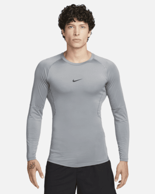 Мужские тайтсы Nike Pro Dri-FIT Tight Long-Sleeve Fitness Top для тренировок