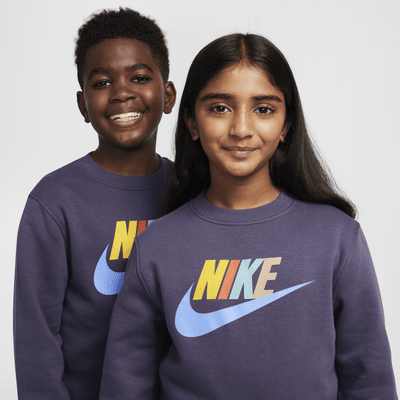 Sudadera para niños talla grande Nike Sportswear Club Fleece