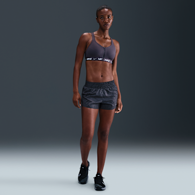 Bra deportivo con almohadillas y cierre frontal para mujer Nike Indy High Support