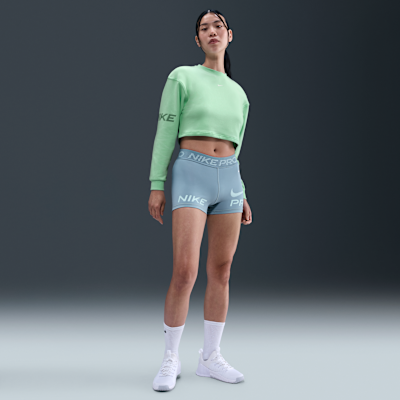 Nike Pro Women's Dri-FIT Loose Crew-Neck French Terry Sweatshirt
