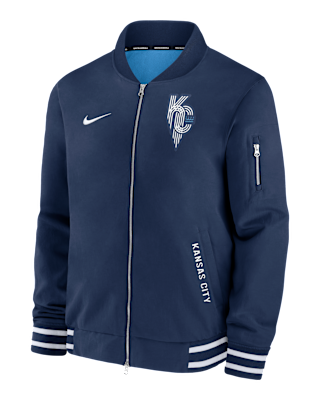 Мужская куртка Kansas City Royals Authentic Collection City Connect Nike MLB Full-Zip Bomber