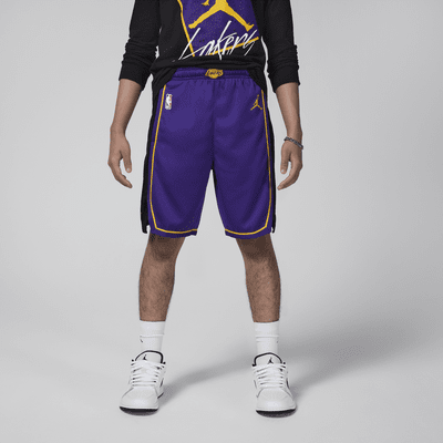 Basketbalové kraťasy Jordan NBA Swingman Los Angeles Lakers Statement Edition pro větší děti